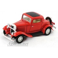 94231-1-ЯТ Ford 3 window Coupe 1932г. красный